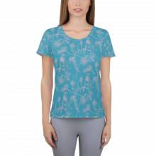 Pink Wildflowers - All-Over Print Women's Athletic T-shirt